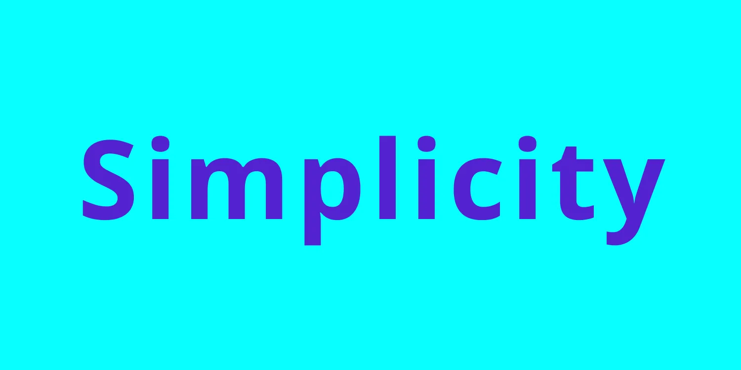 Starting simple